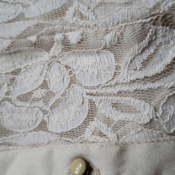 Vintage Inspired Lace Front Blouse - Picture 4 of 5